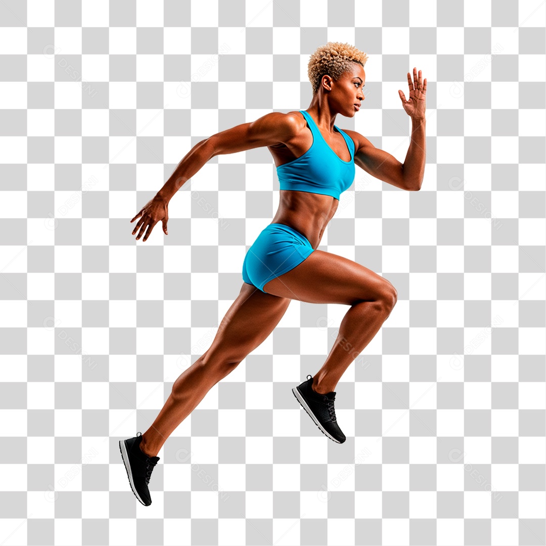 Mulher Correndo PNG Transparente