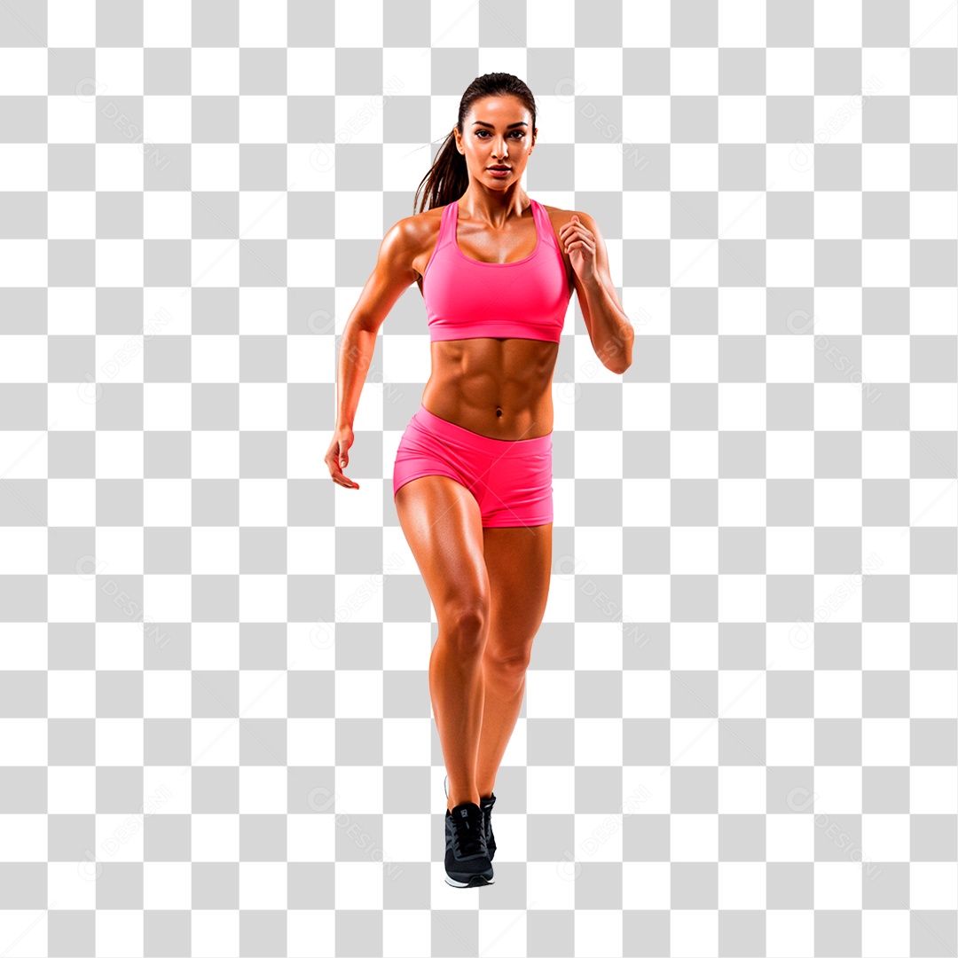 Mulher Correndo PNG Transparente