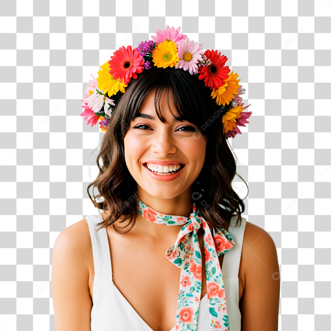 Mulher Sorrindo PNG Transparente