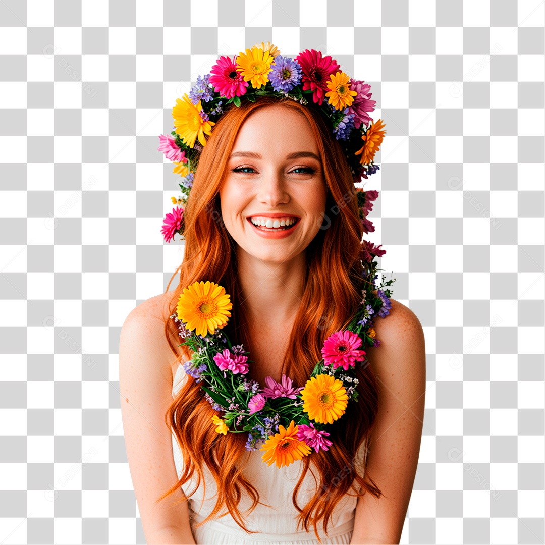 Mulher Sorrindo PNG Transparente