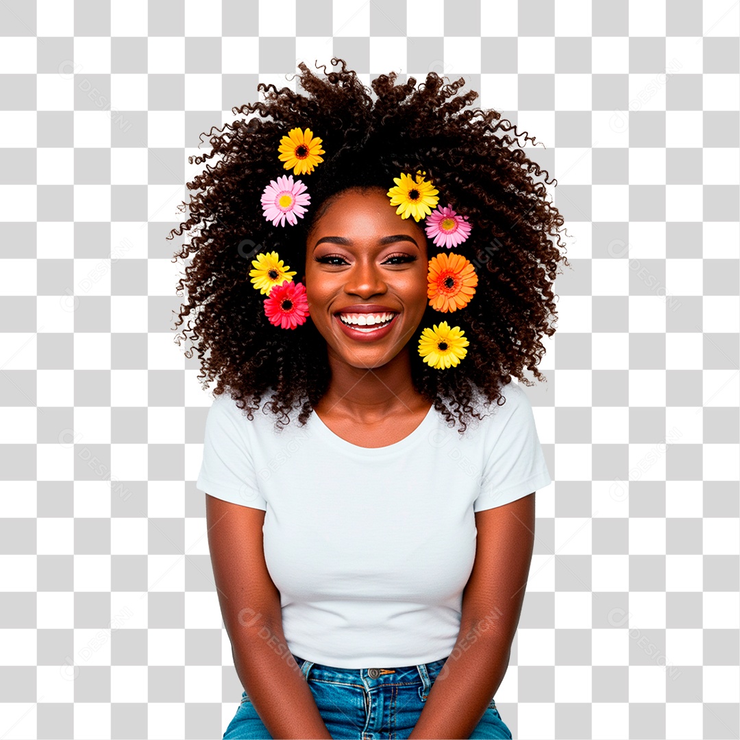 Mulher Sorrindo PNG Transparente