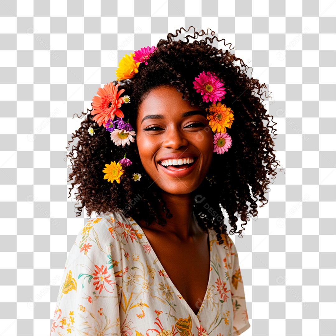 Mulher Sorrindo PNG Transparente