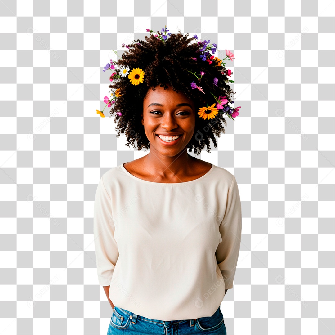 Mulher Sorrindo PNG Transparente