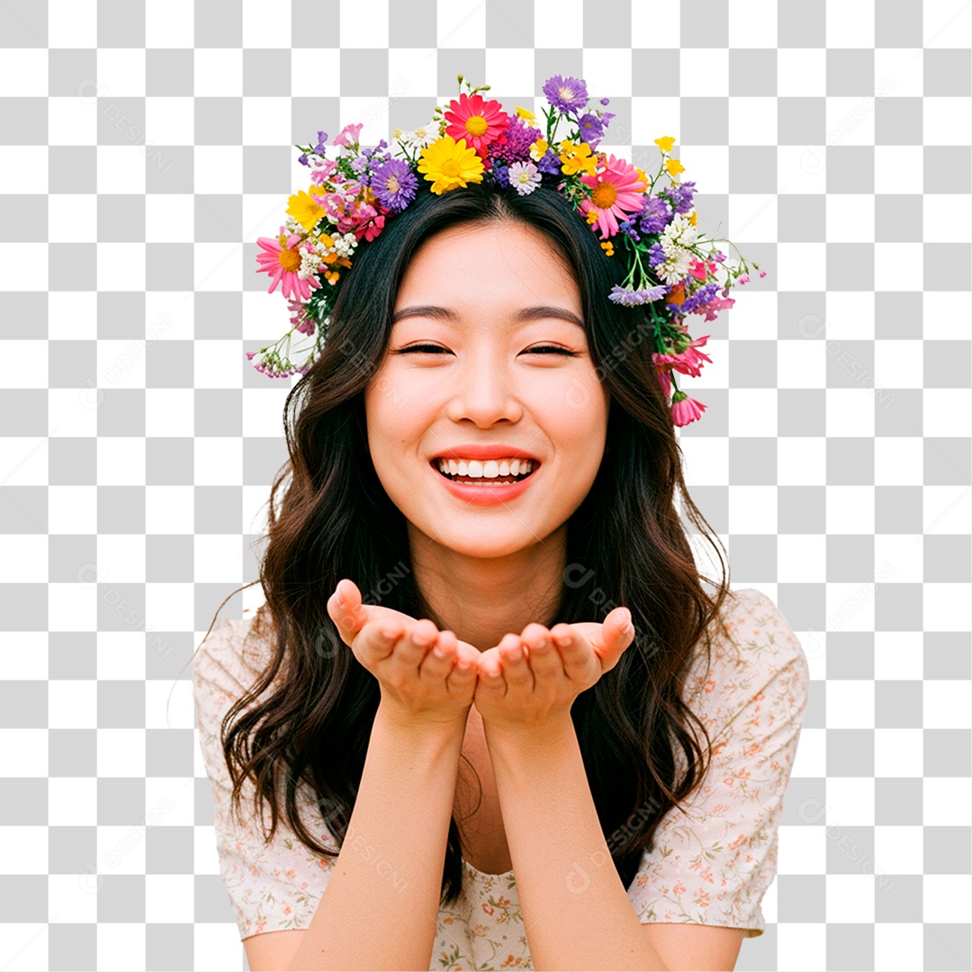 Mulher Sorrindo PNG Transparente