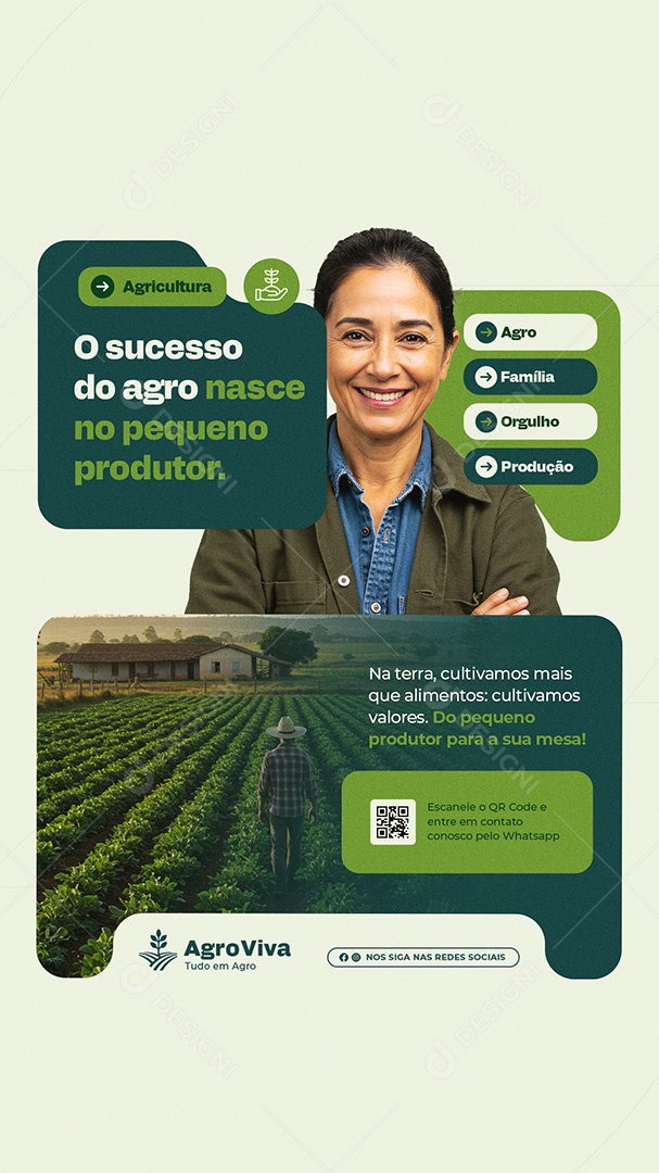 Story Agronegócio Agricultura O Sucesso do Agro Social Media PSD Editável