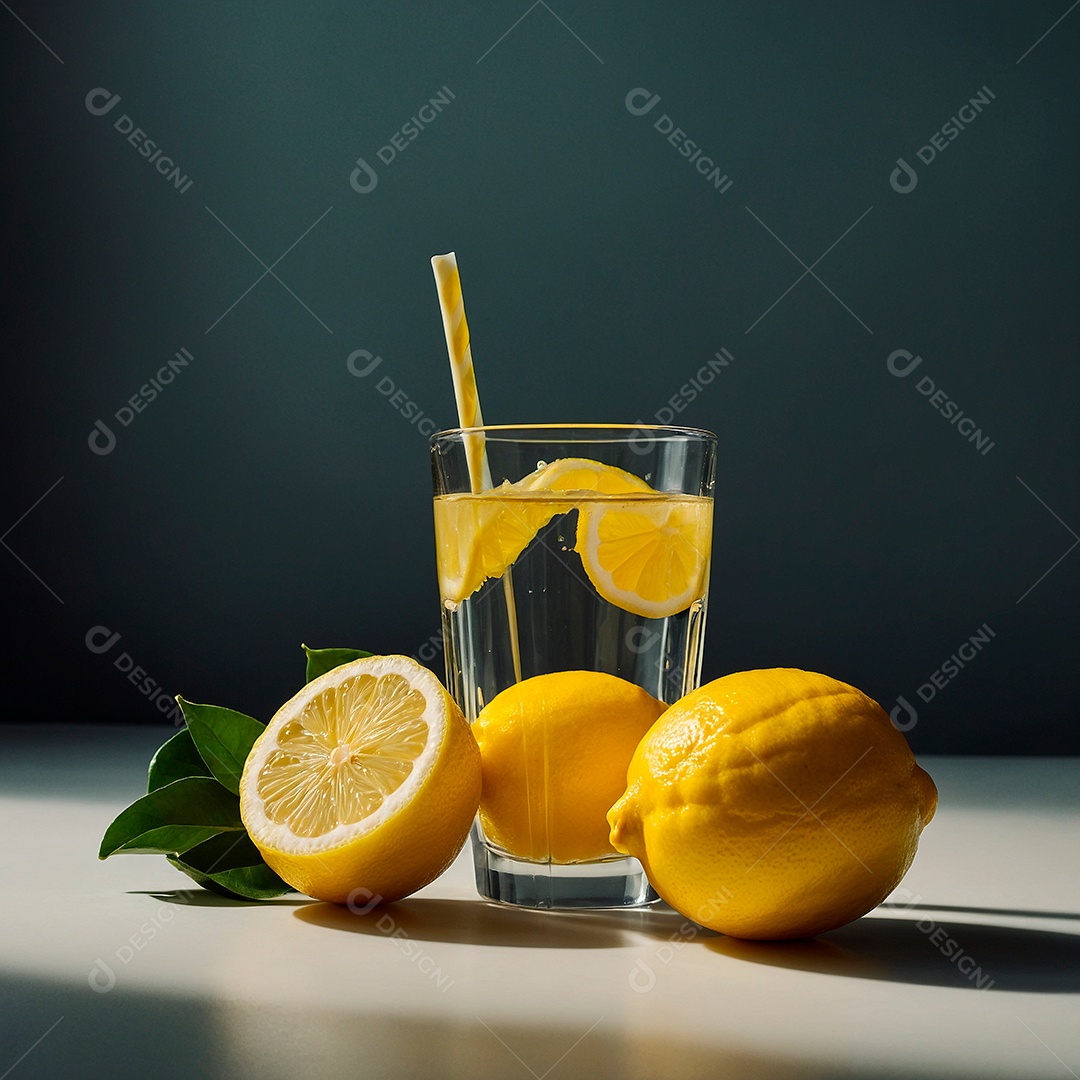 Copo de limonada refrescante