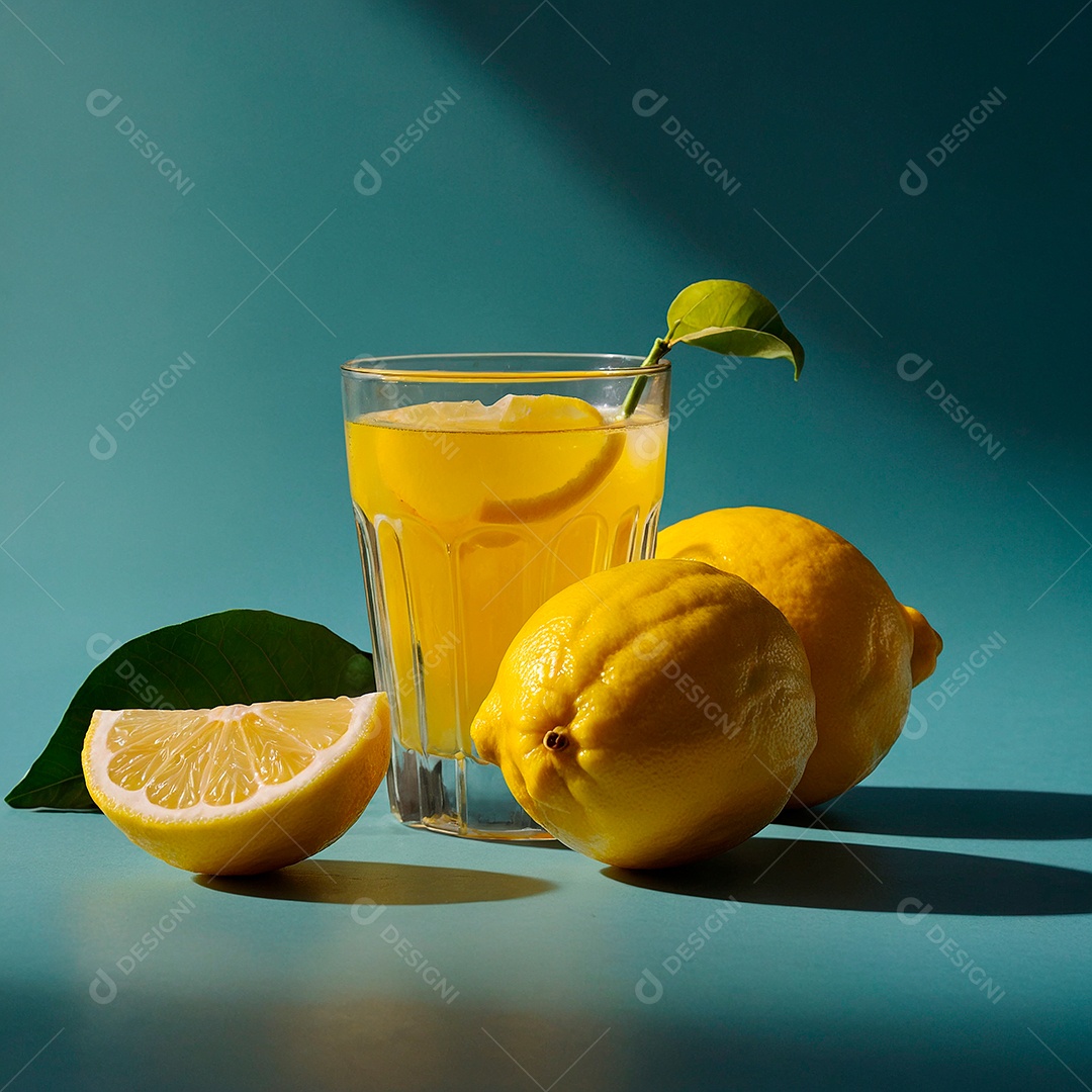 Copo de limonada refrescante