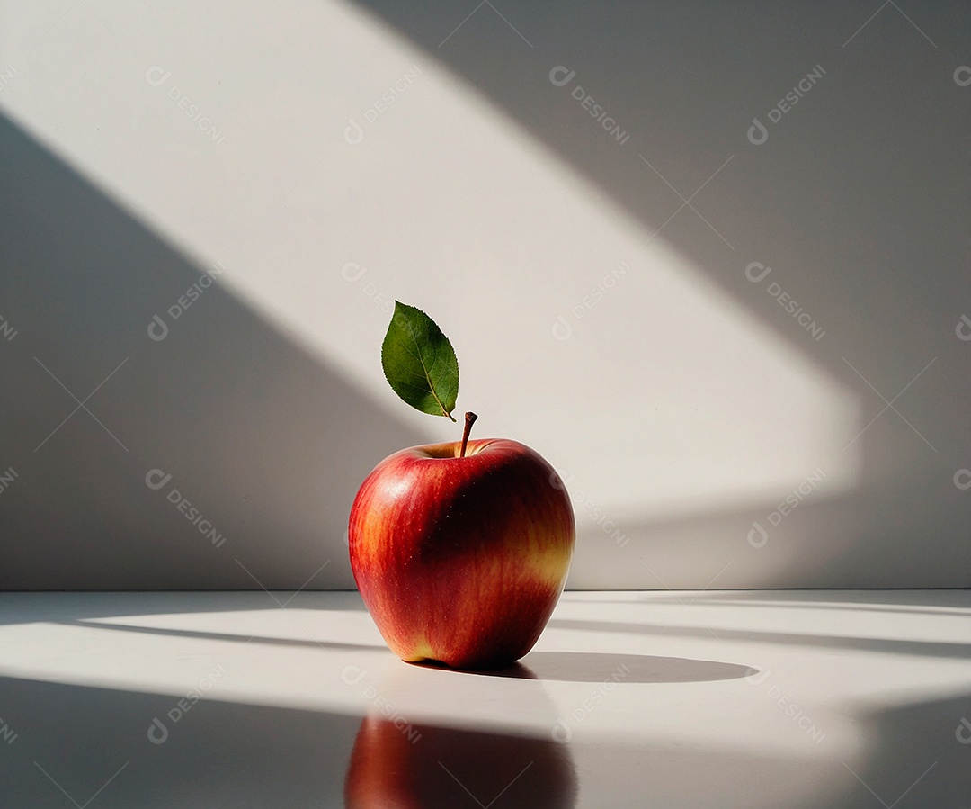 Colheita de maçãs frescas