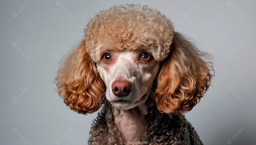 Cachorro tosado poodle toy