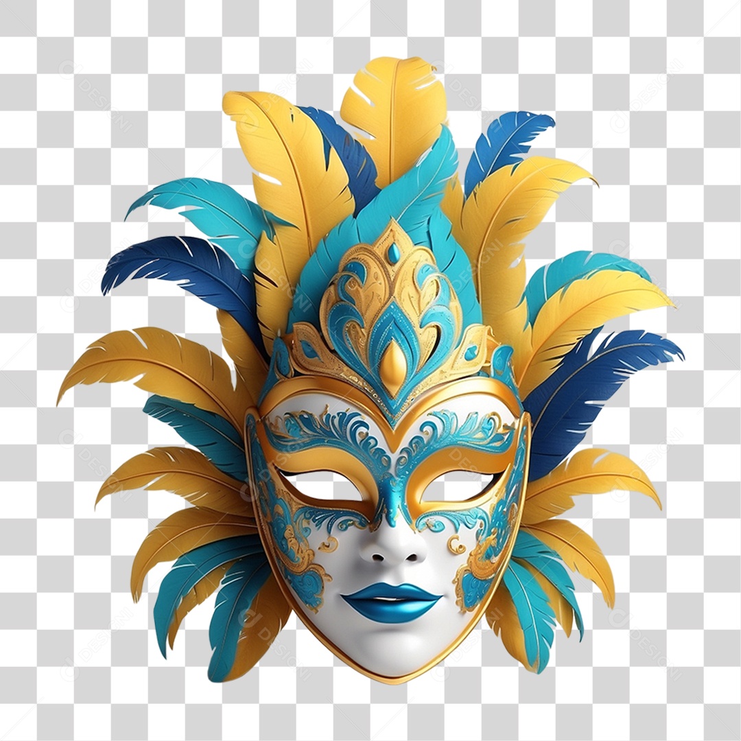 Máscara de Carnaval PNG Transparente