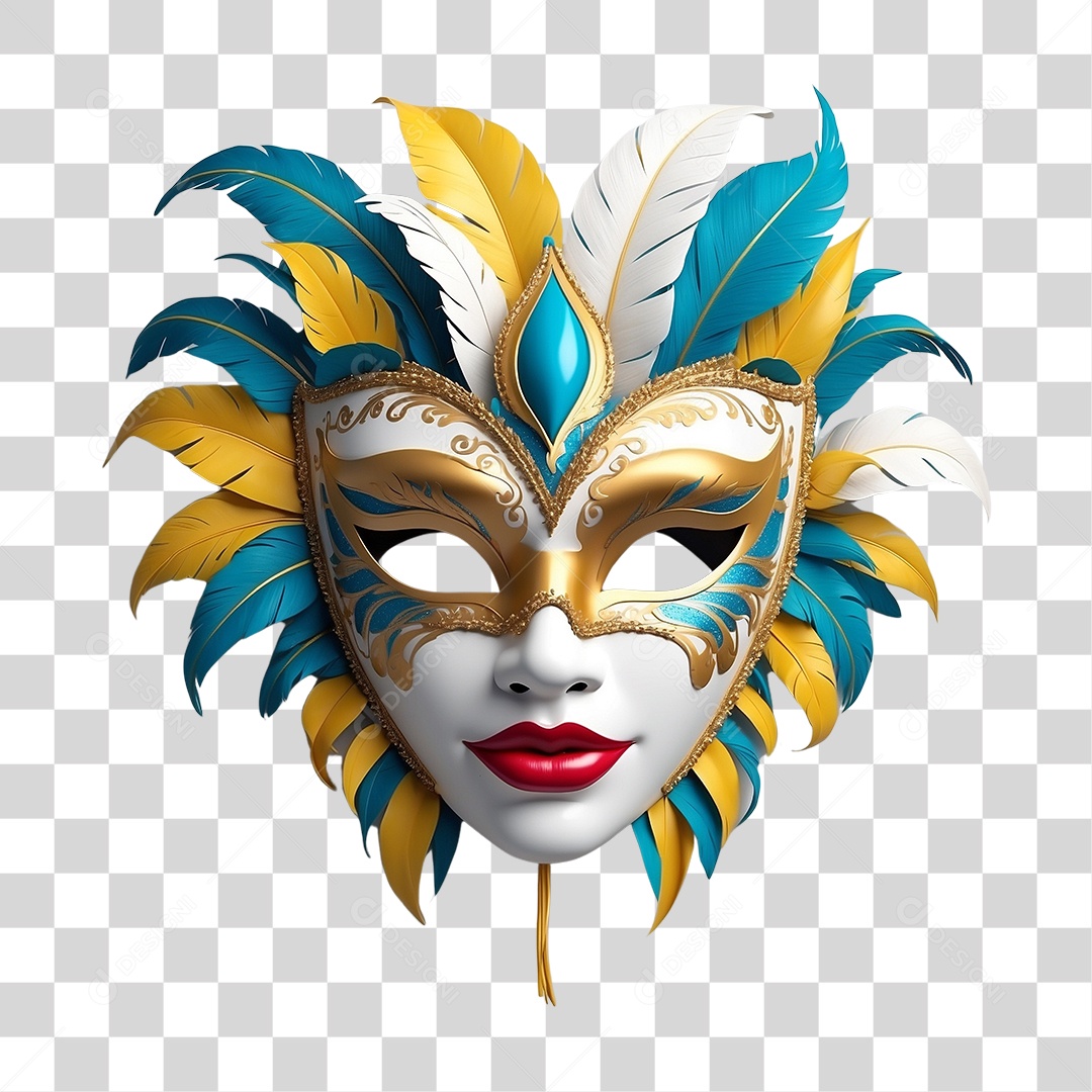 Máscara de Carnaval PNG Transparente