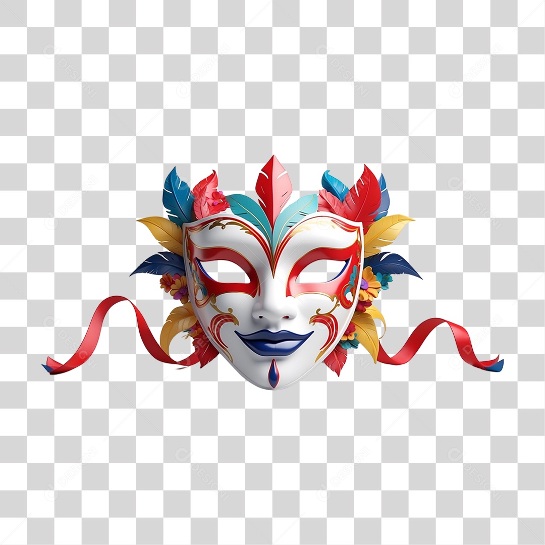 Máscara de Carnaval PNG Transparente