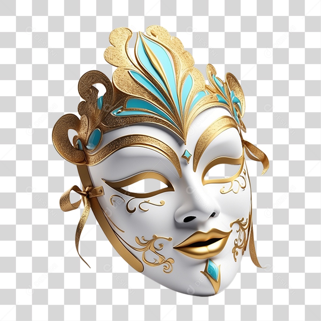 Máscara de Carnaval PNG Transparente