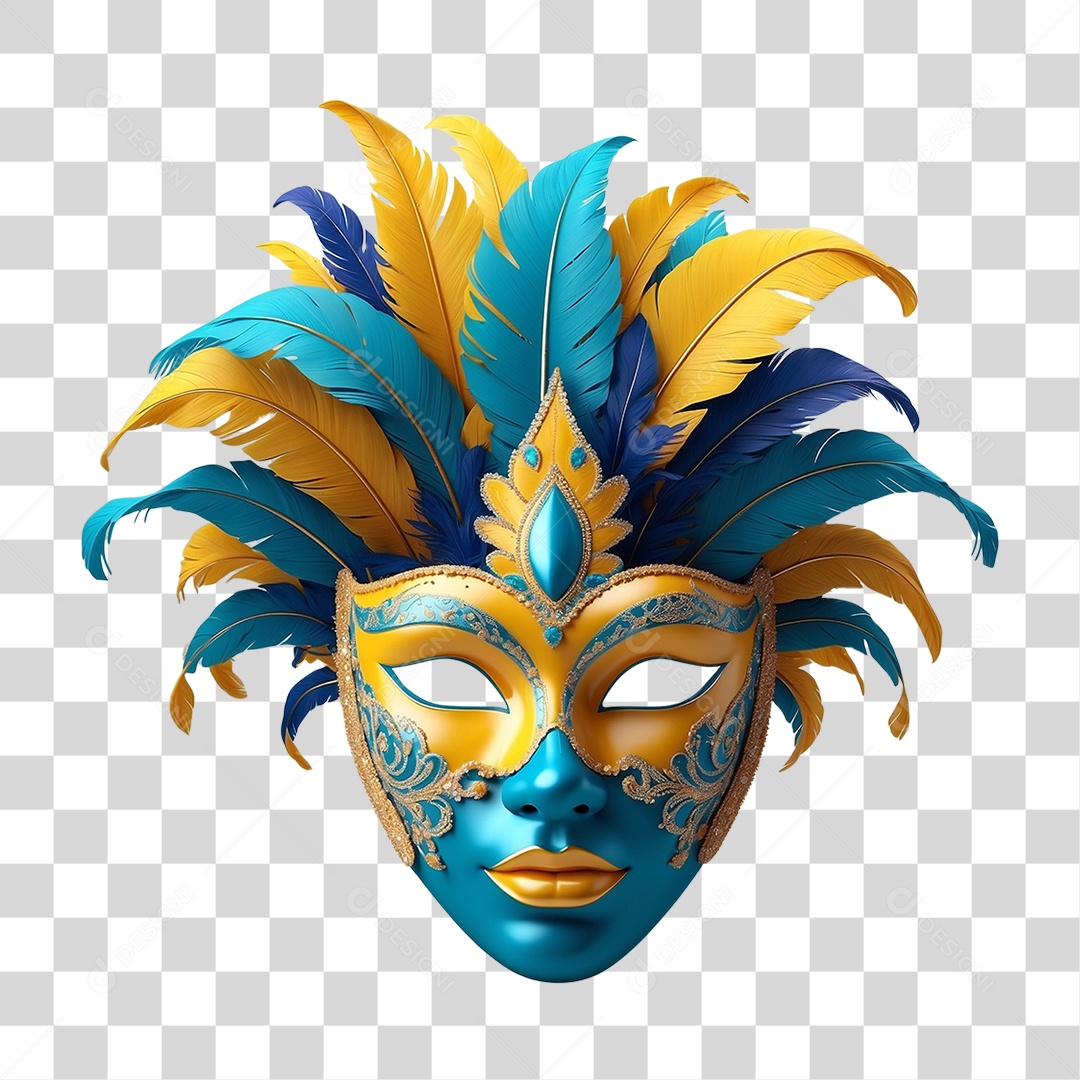 Máscara de Carnaval PNG Transparente