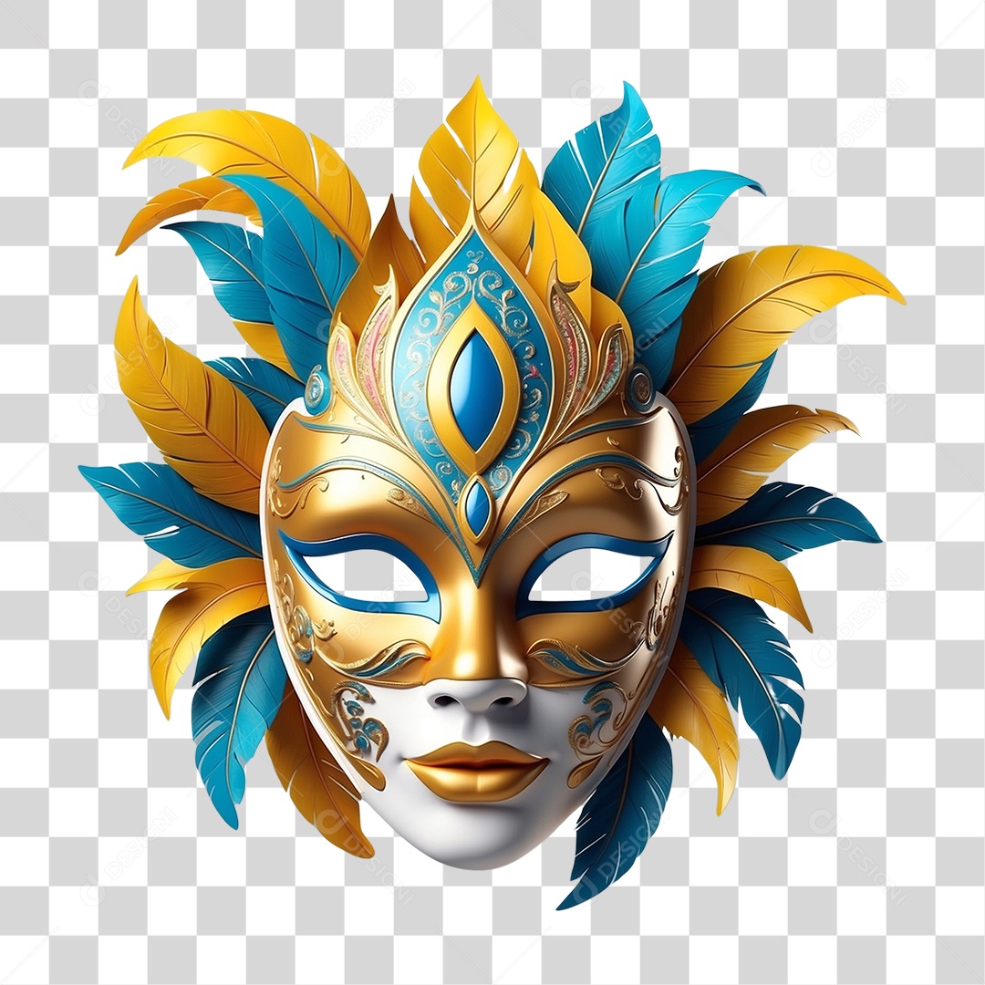 Máscara de Carnaval PNG Transparente
