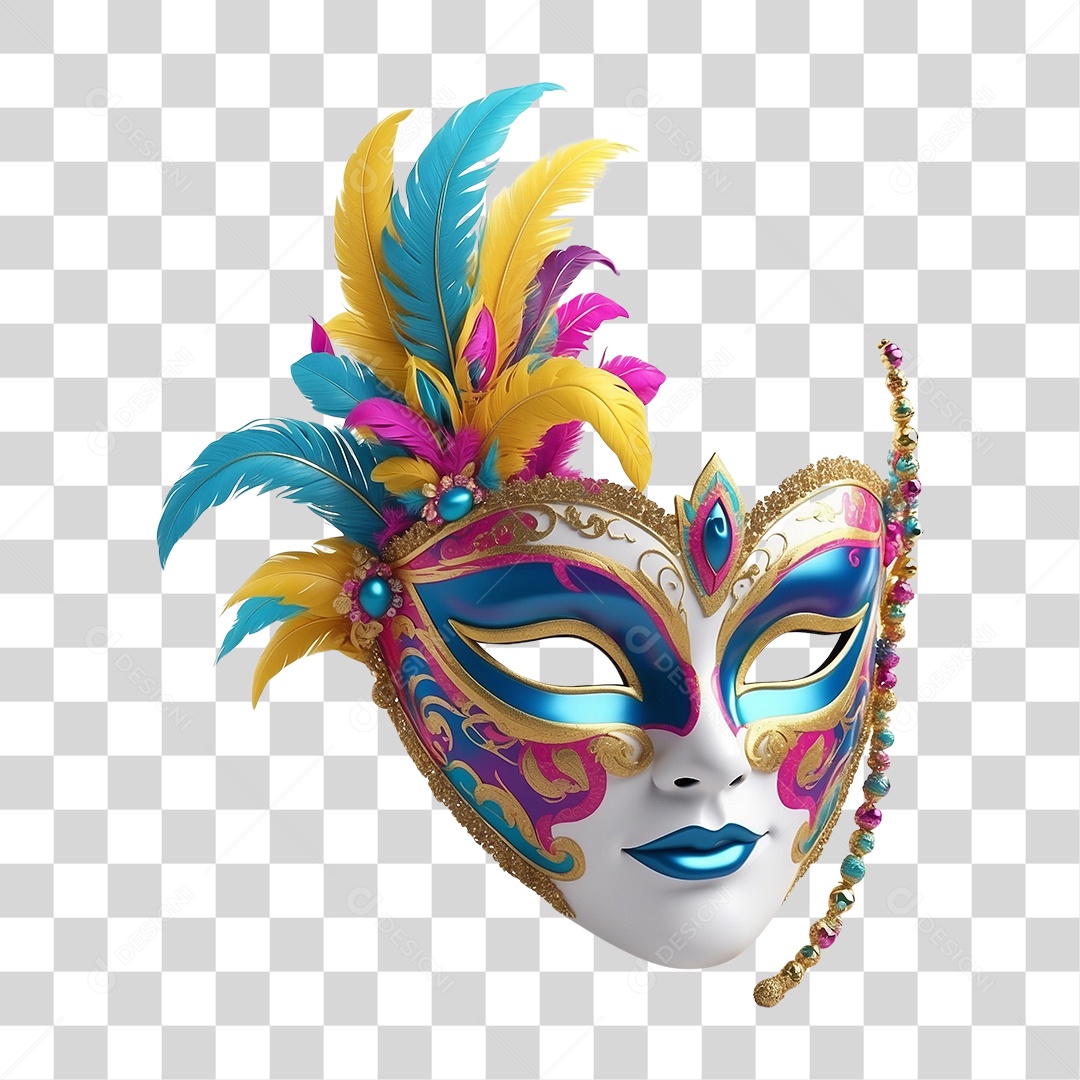 Máscara de Carnaval PNG Transparente