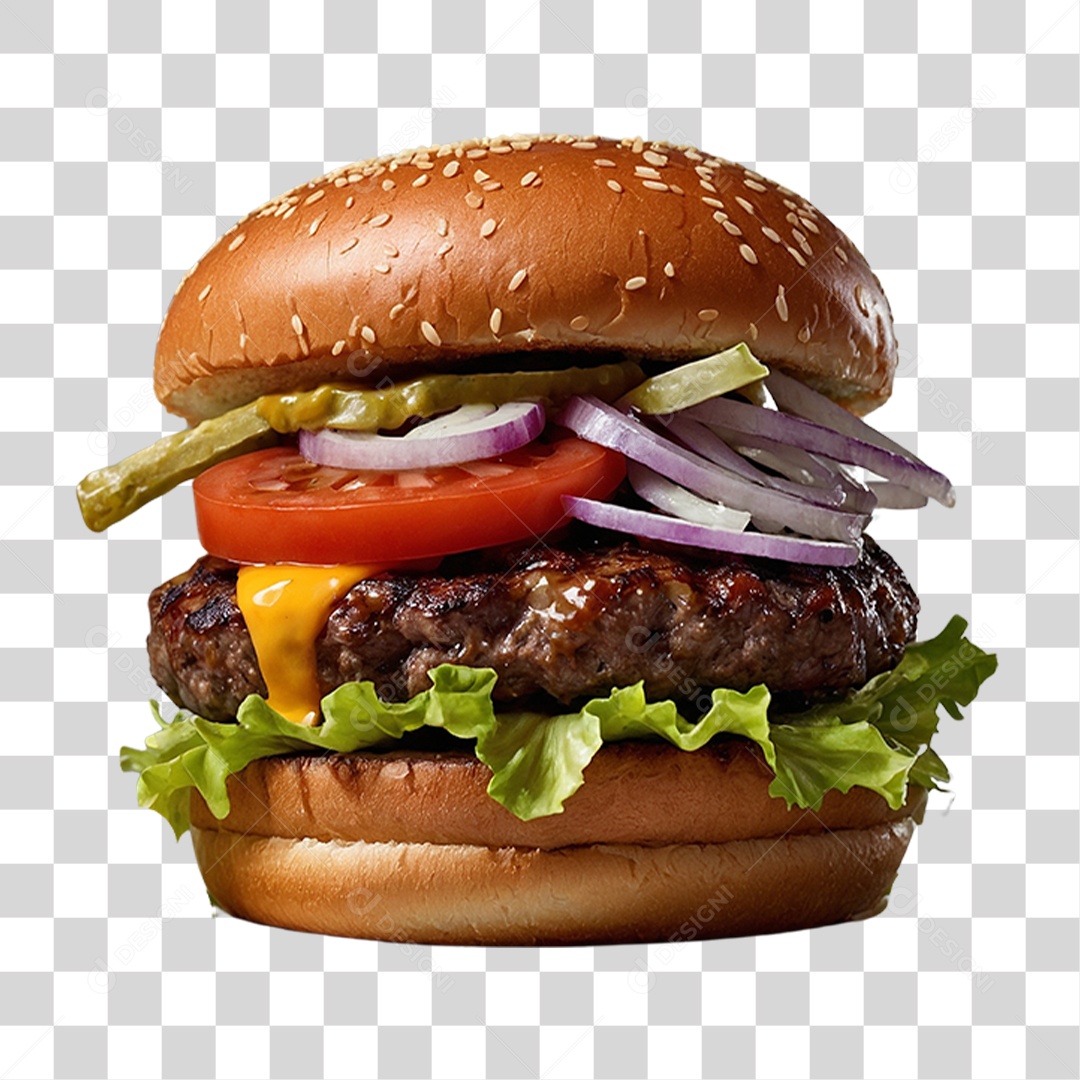 Hambúrguer Lanche PNG Transparente