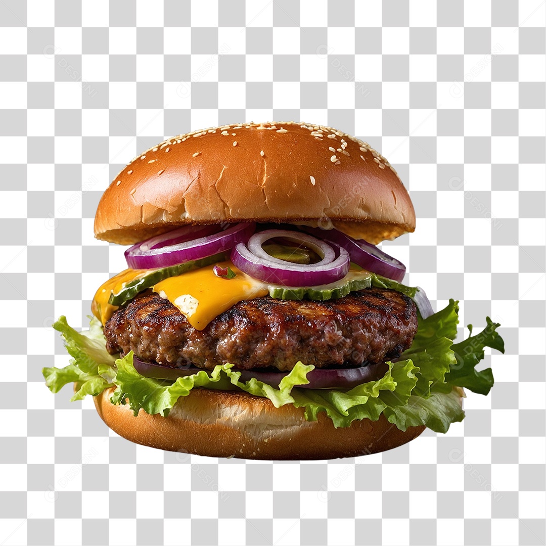 Hambúrguer Lanche PNG Transparente