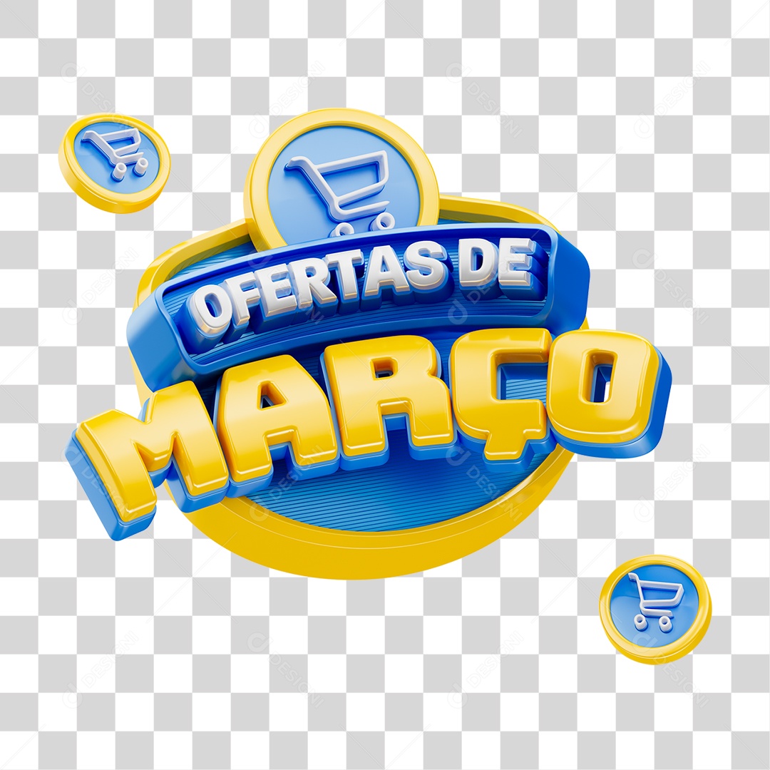 Selo3D Ofertas Março PNG Transparente