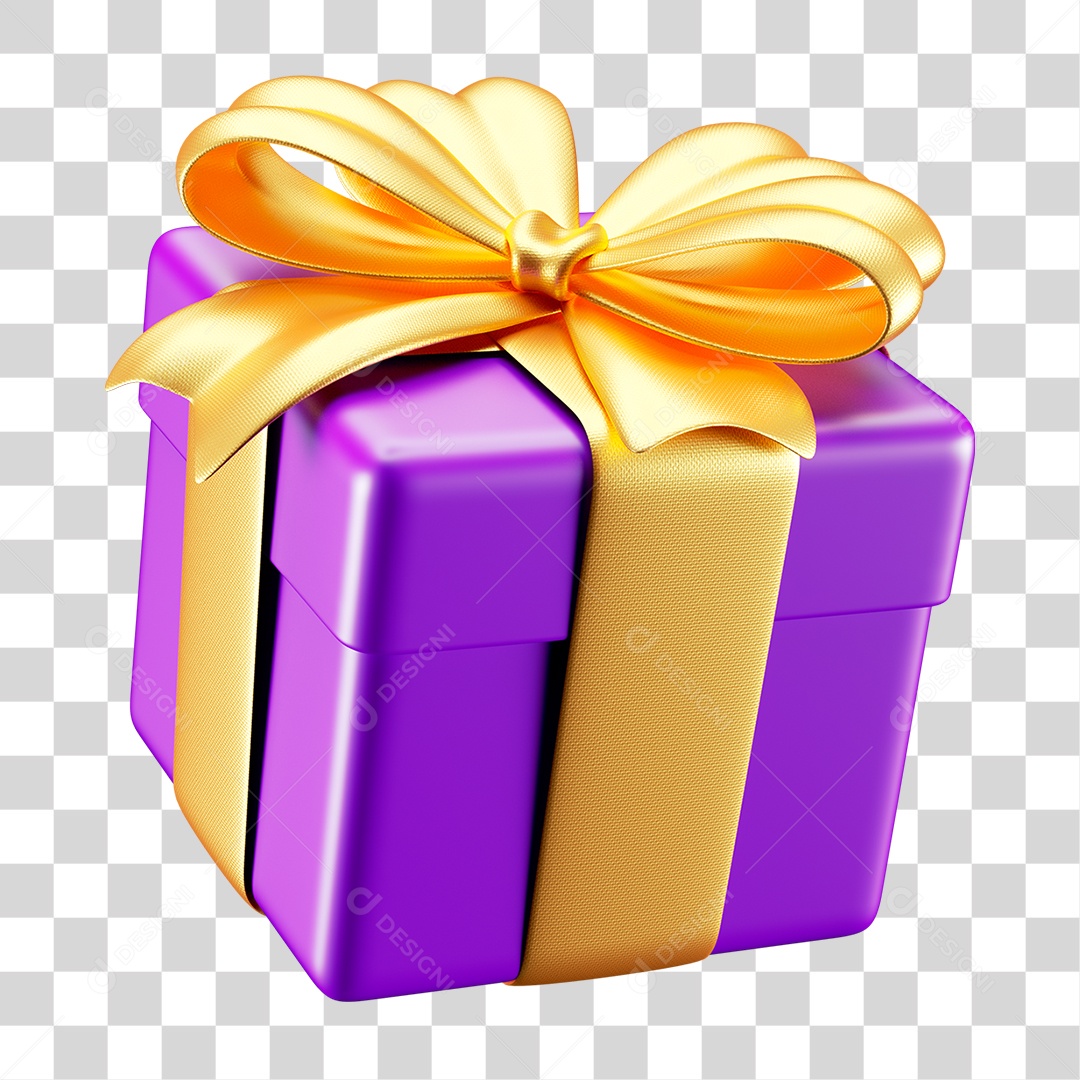 Caixa de Presente PNG Transparente