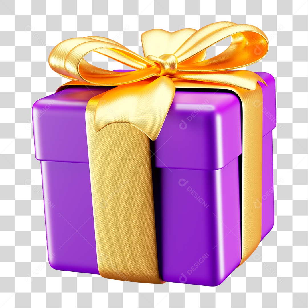 Caixa de Presente PNG Transparente