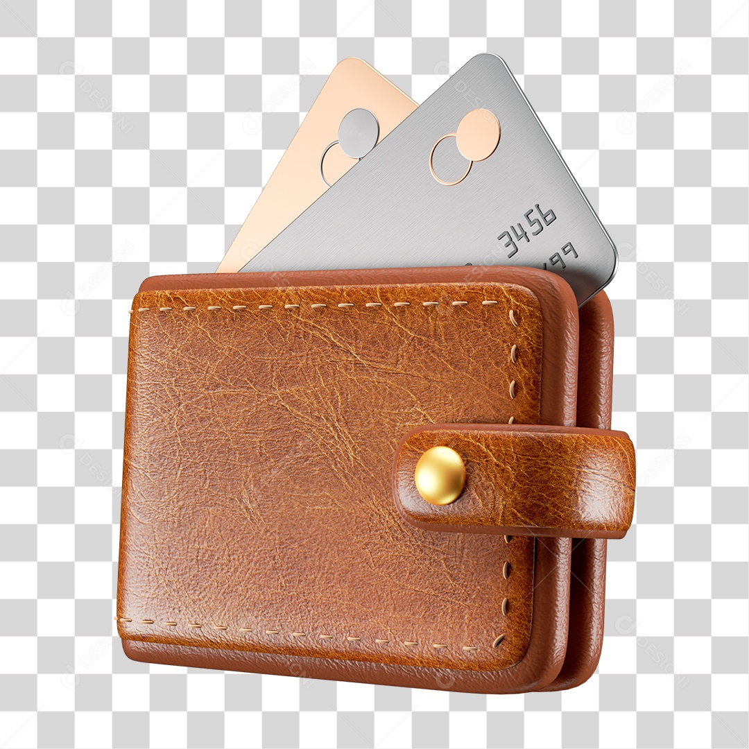 Carteira de Couro PNG Transparente