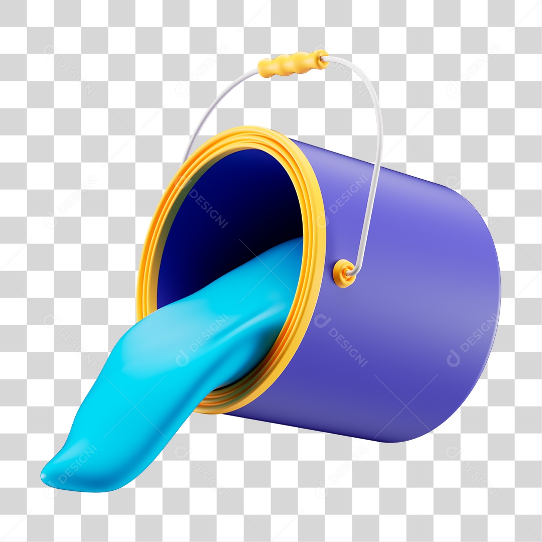 Lata de Tinta PNG Transparente