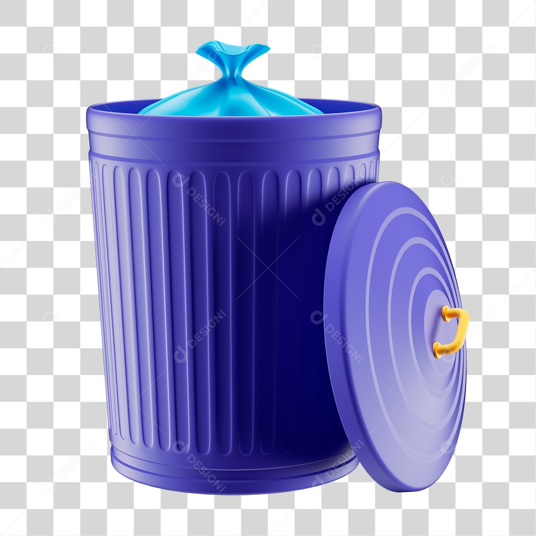 Lata de Lixo PNG Transparente