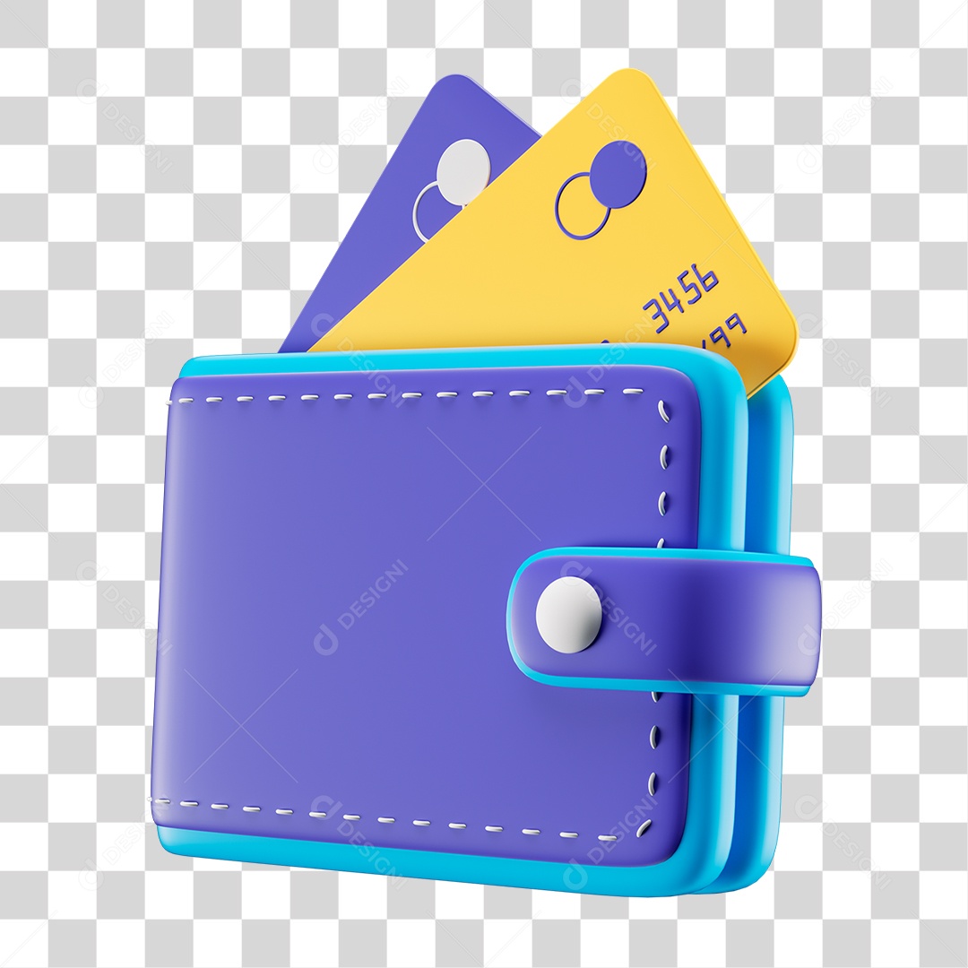 Carteira de Couro PNG Transparente