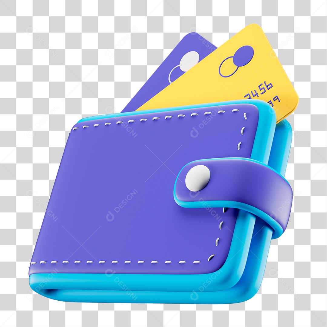 Carteira de Couro PNG Transparente