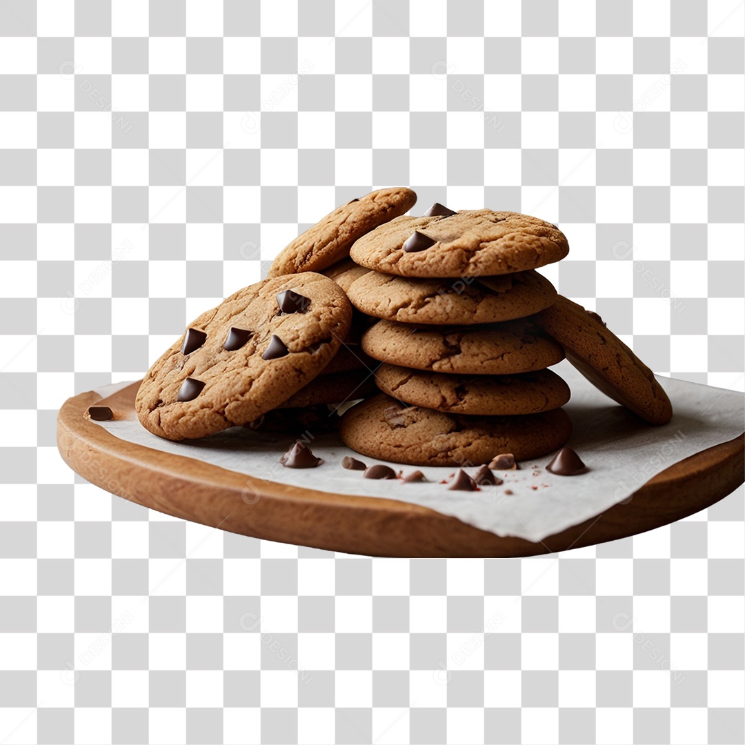 Biscoito de Chocolate PNG Transparente