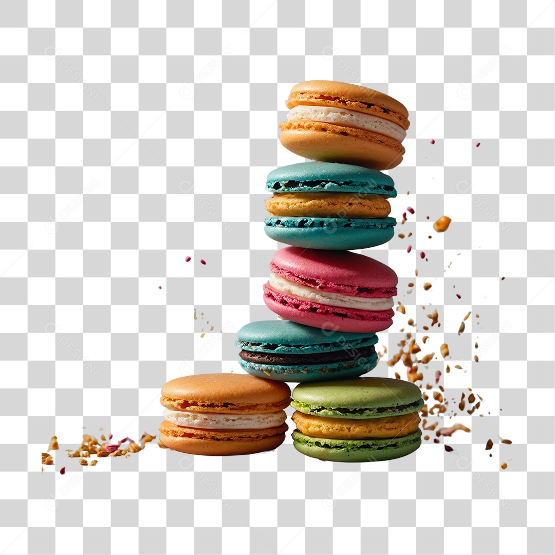Macarons Bolos Doces PNG Transparente