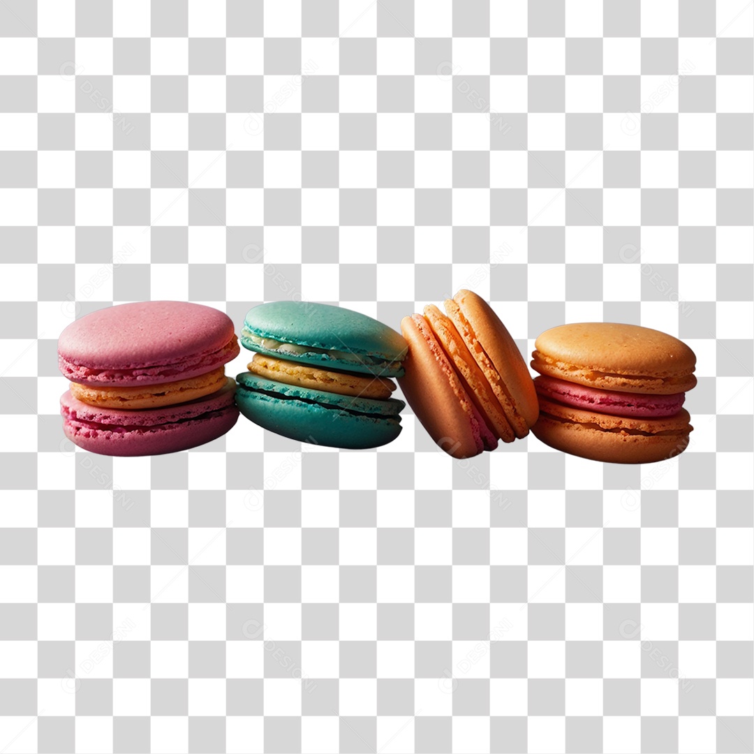 Macarons Bolos Doces PNG Transparente