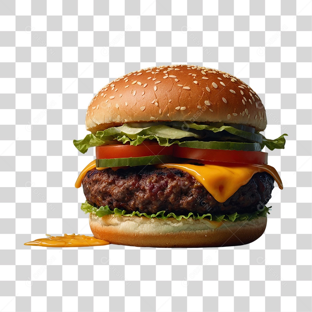 Hambúrguer Lanche PNG Transparente