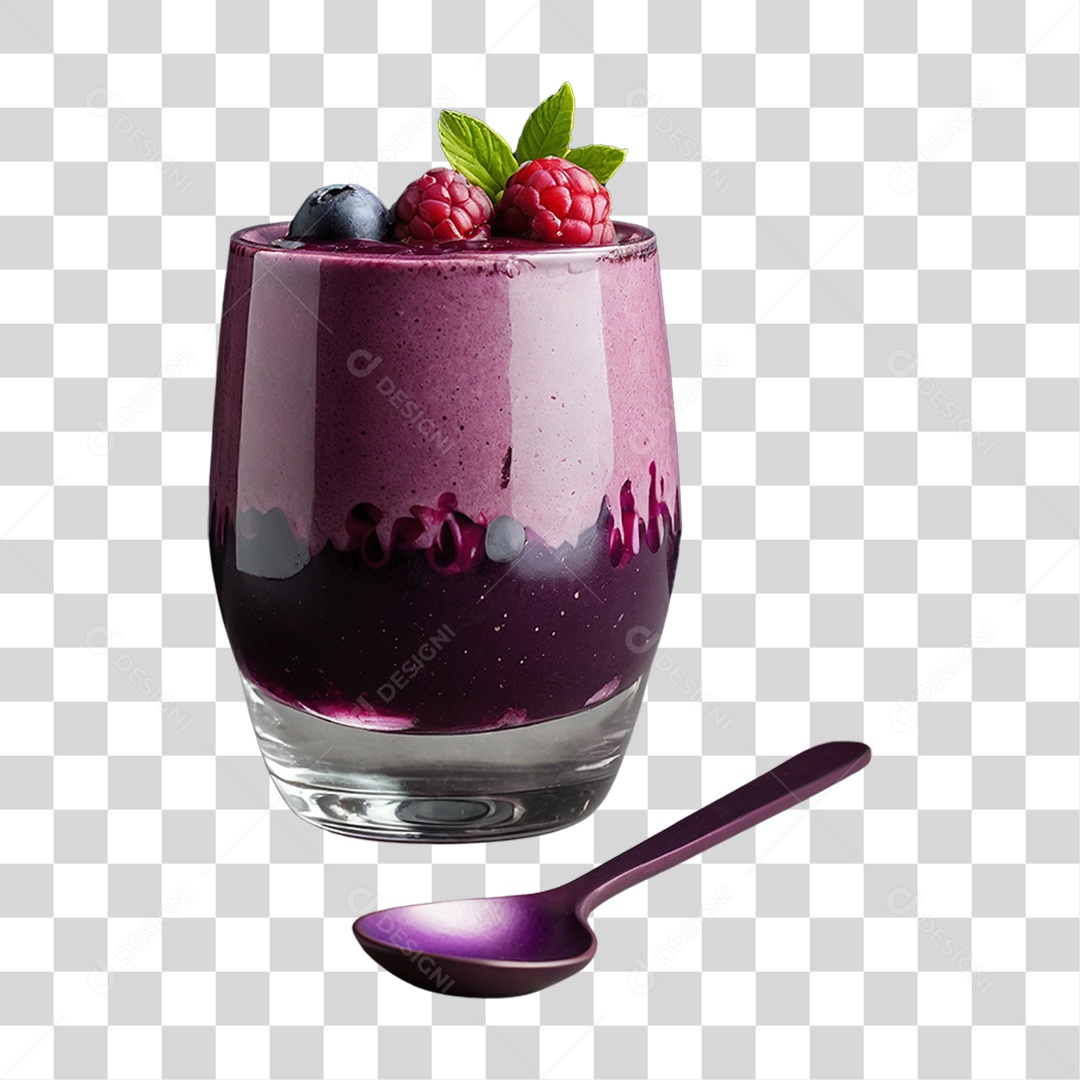 Copo de Açaí PNG Transparente