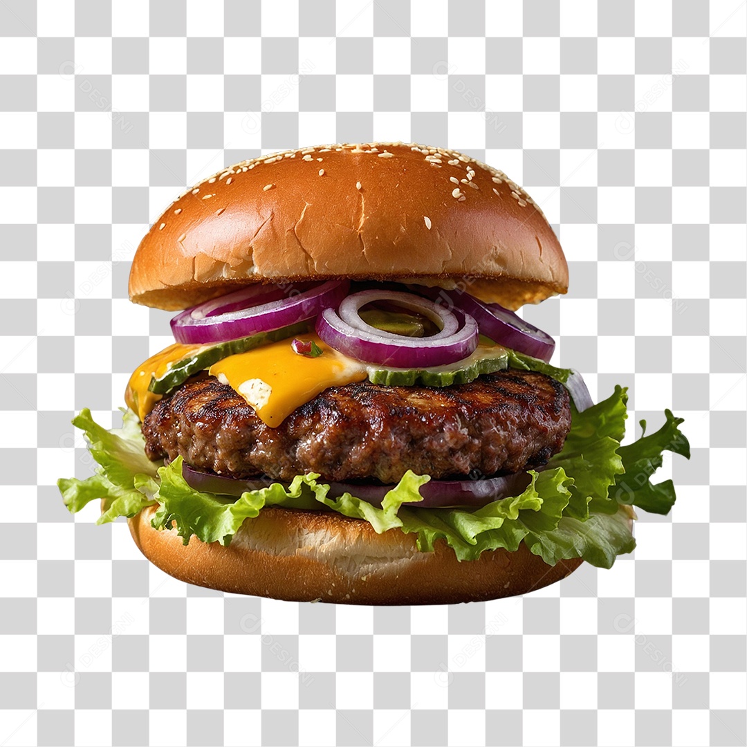 Hambúrguer Lanche PNG Transparente