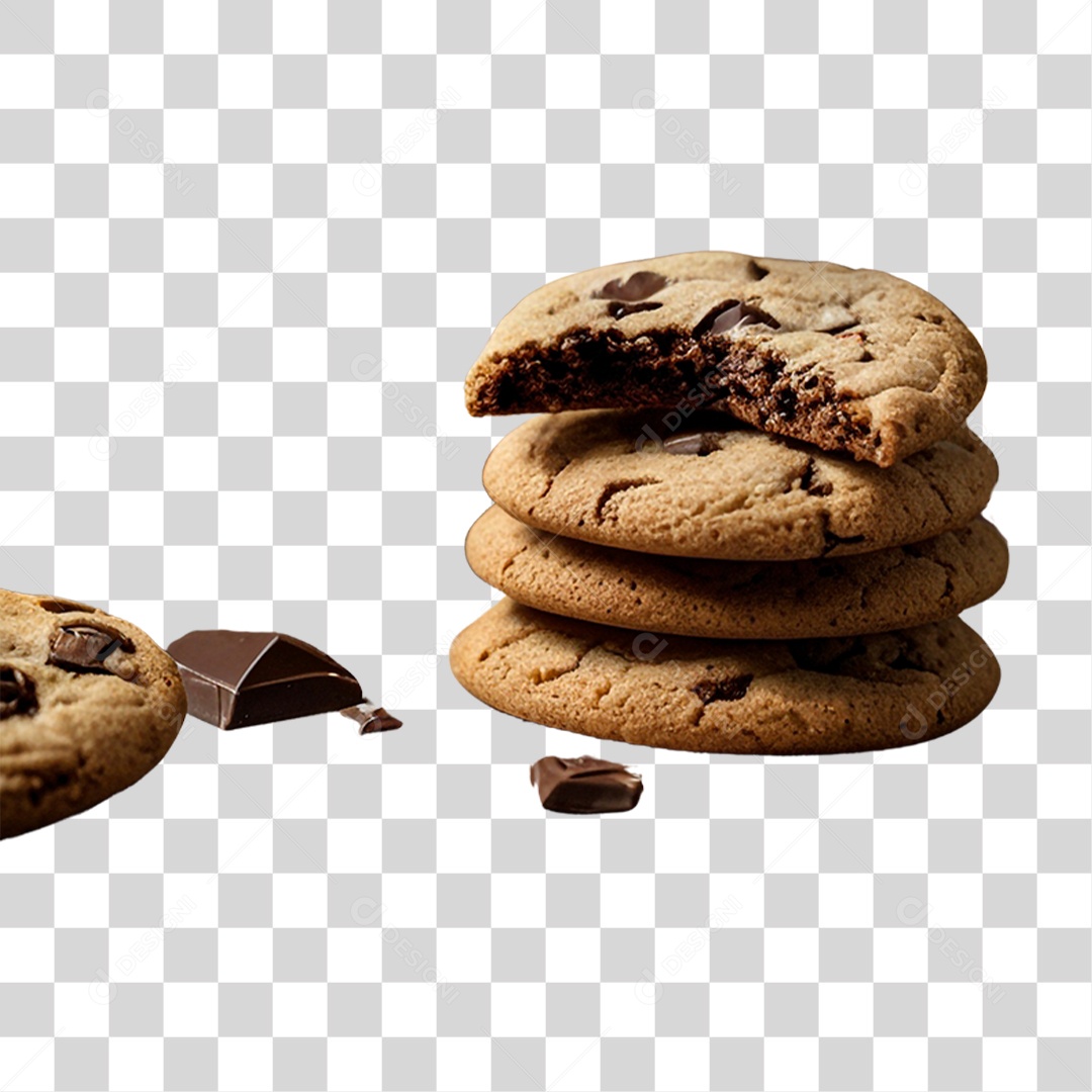 Biscoito de Chocolate PNG Transparente