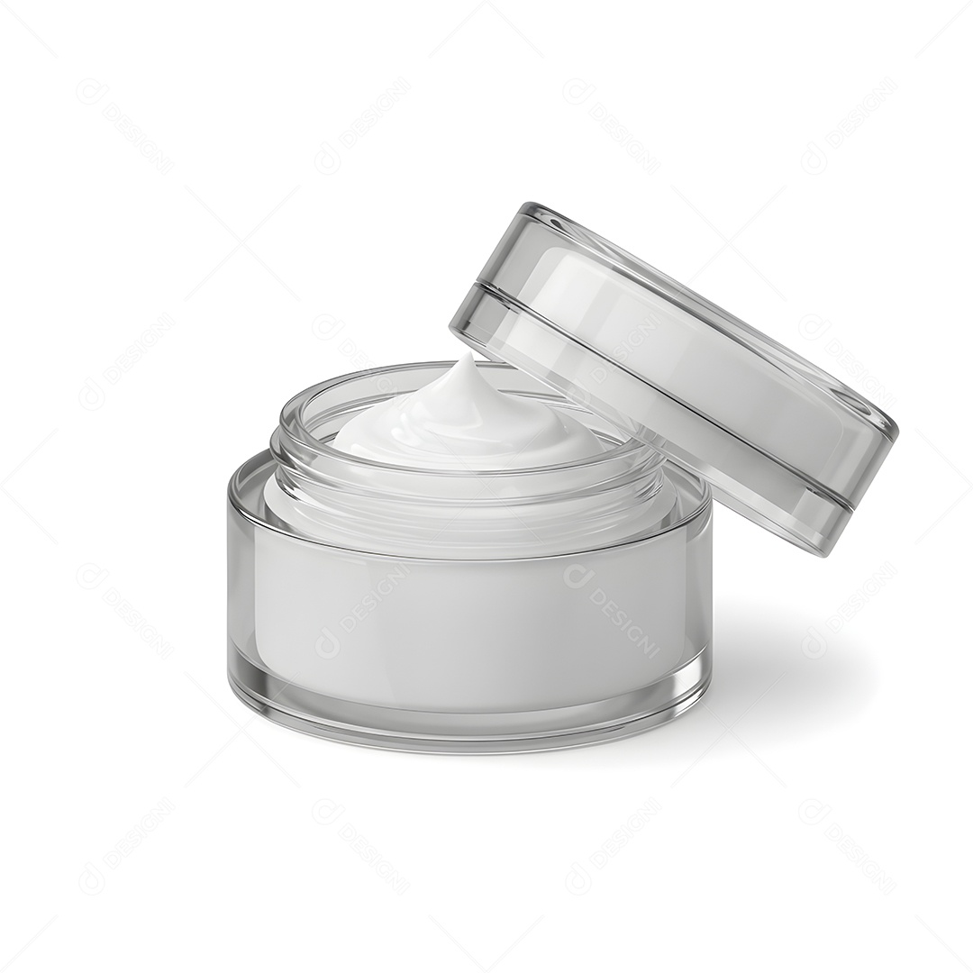 Imagem mostra um pote de creme