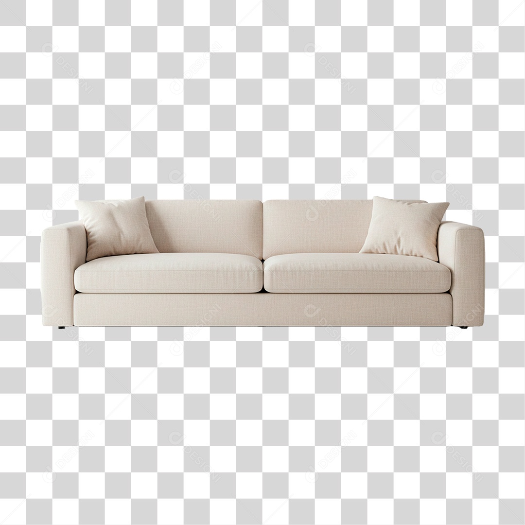 Sofá Branco PNG Transparente