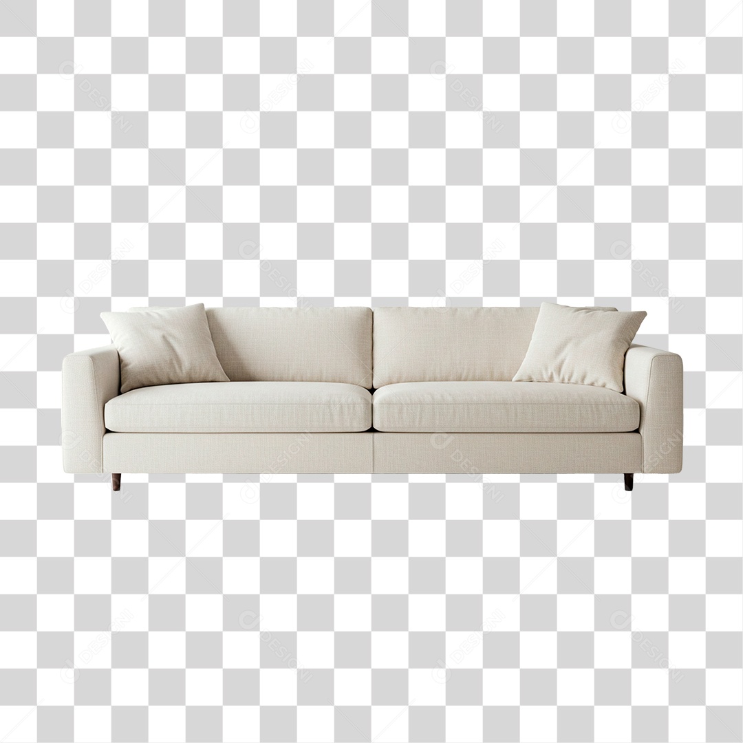 Sofá Branco PNG Transparente