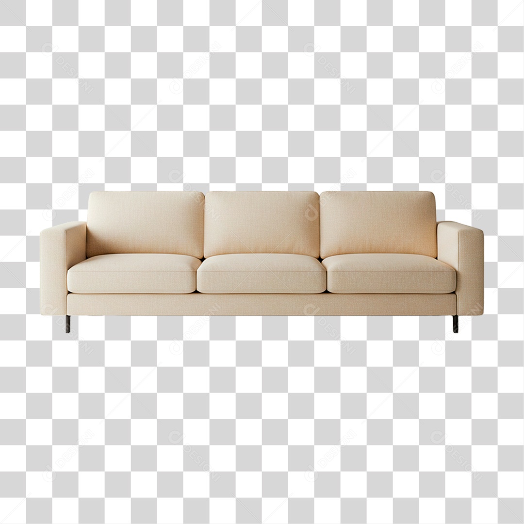 Sofá Branco PNG Transparente