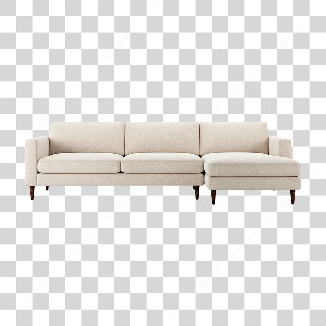 Sofá Branco PNG Transparente