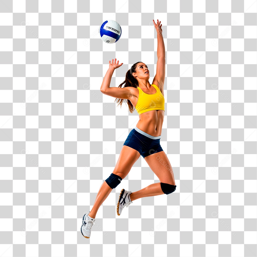 Jogadora de Vôlei PNG Transparente