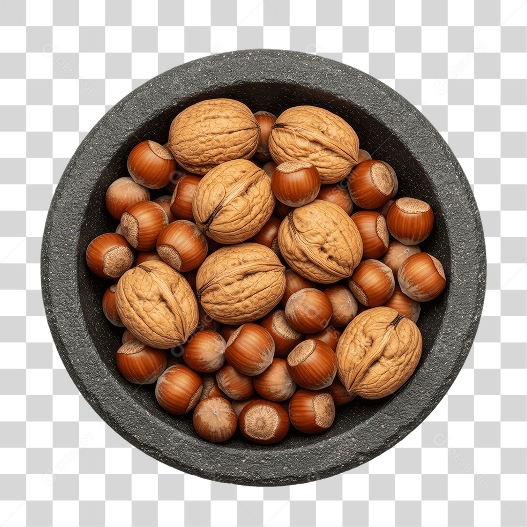 Castanhas Nozes PNG Transparente
