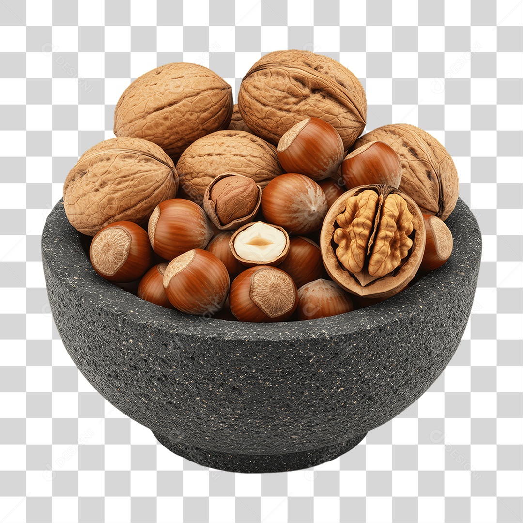 Castanhas Nozes PNG Transparente