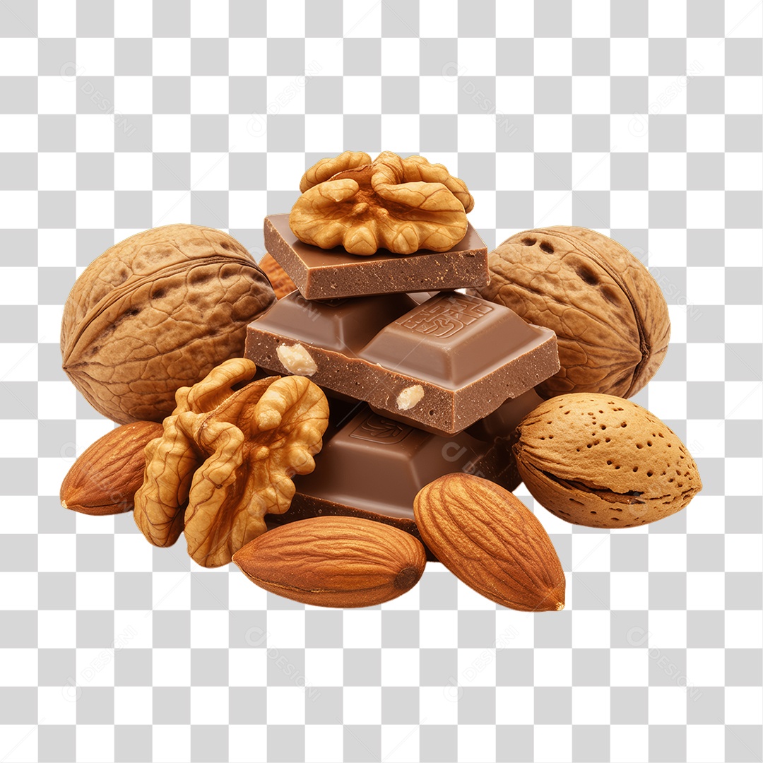 Castanhas Nozes Doces PNG Transparente