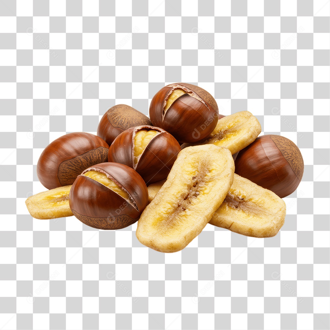 Castanhas Nozes PNG Transparente