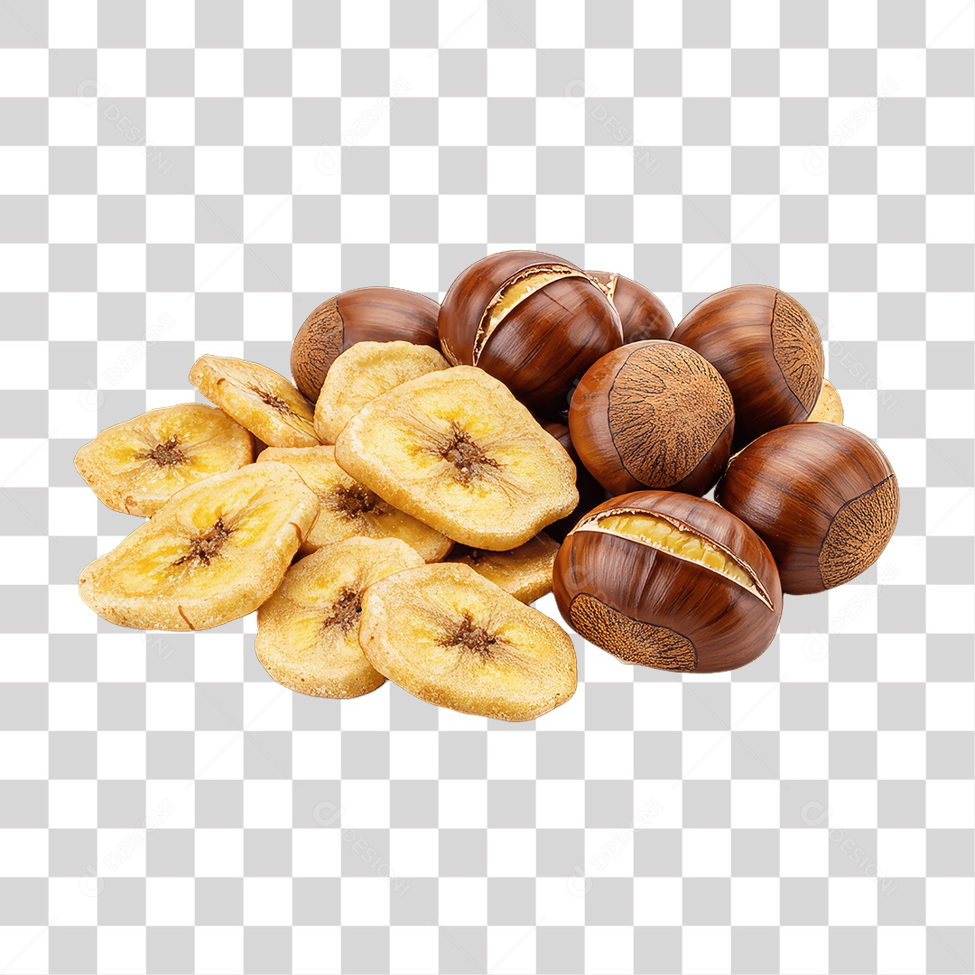 Castanhas Nozes PNG Transparente