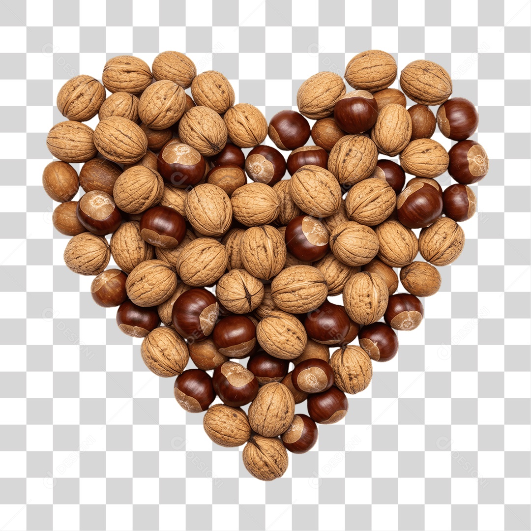 Castanhas Nozes PNG Transparente