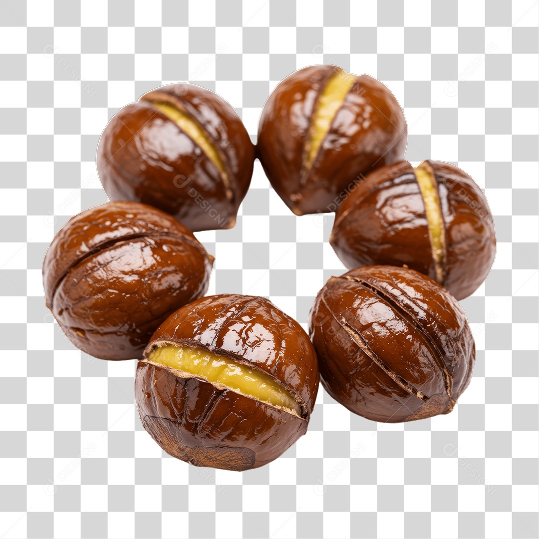 Castanhas Nozes PNG Transparente